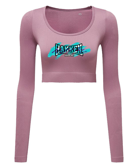 CROP TOP LONG SLEEVE HAKKEN EARLY90 PINK