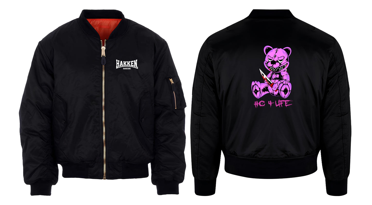 bomber jacket hakken hardcore gabber teddy