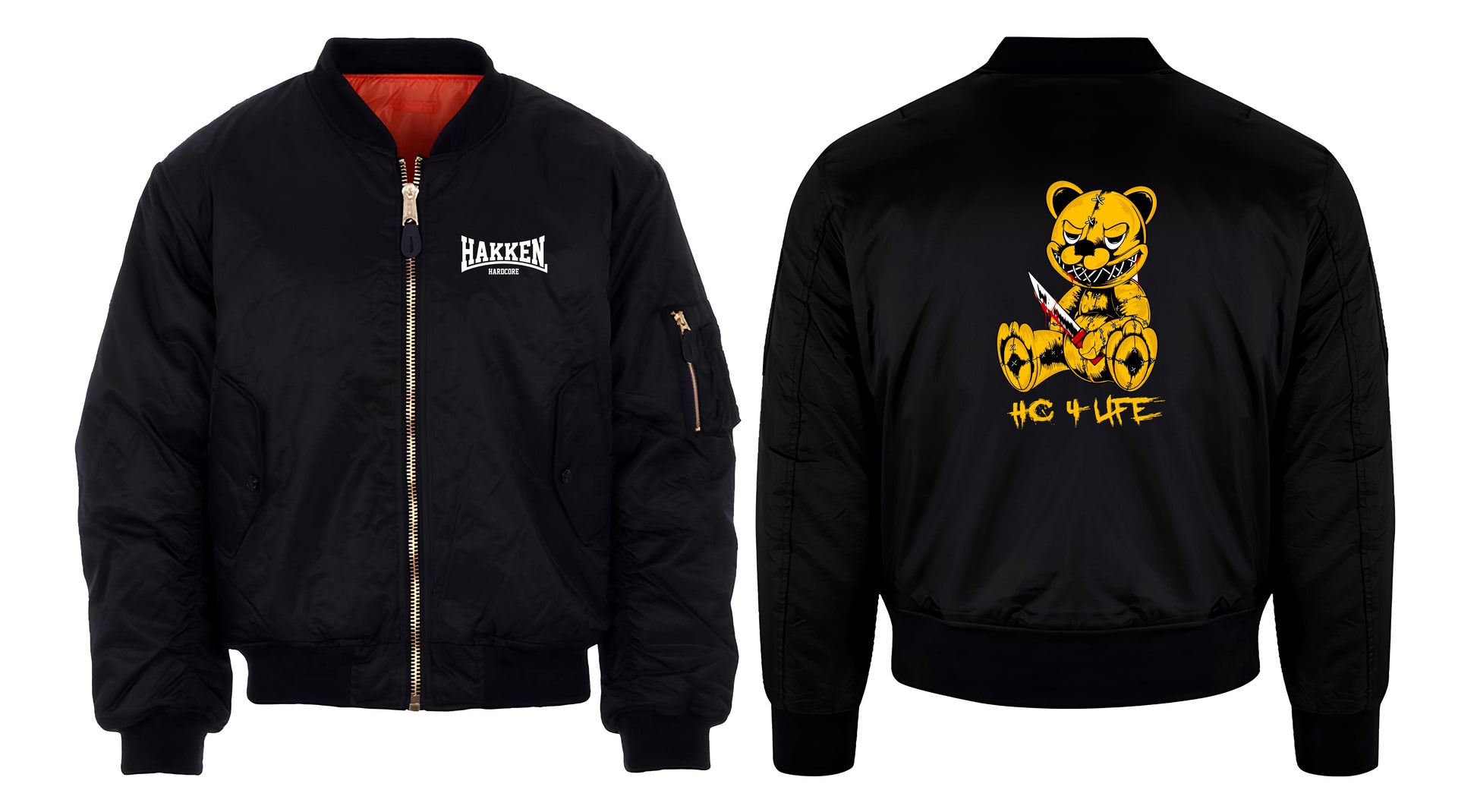 bomber jacket hakken hardcore gabber teddy