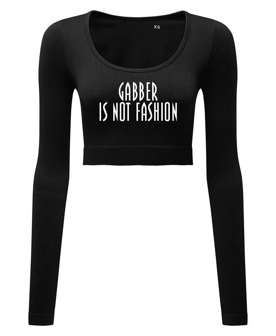 CROP TOP LONG SLEEVE HAKKEN FASHION BK