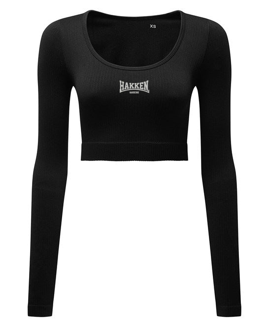 CROP TOP LONG SLEEVE HAKKEN CLASSIC BK